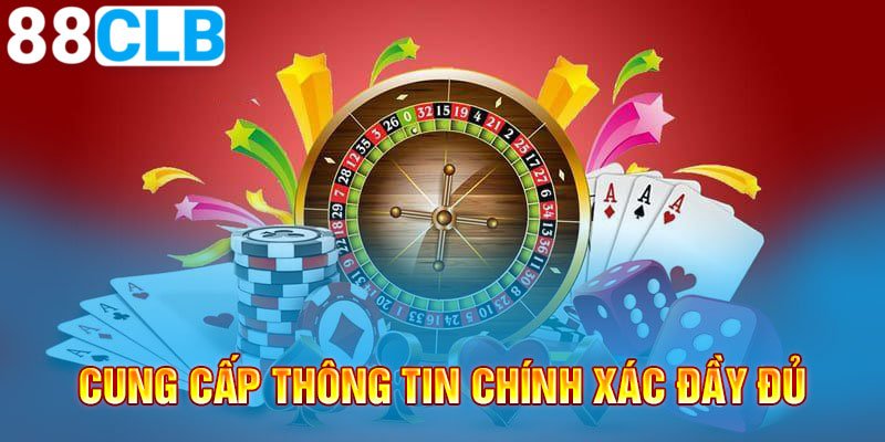 Cung cấp thông tin chính xác quan trọng